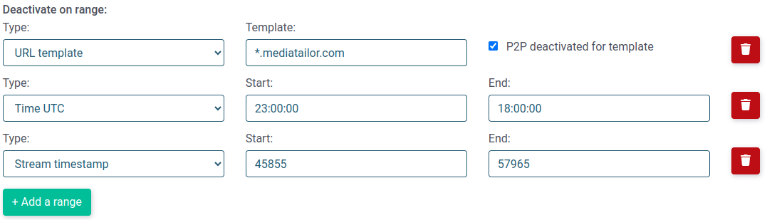 P2P activation through range